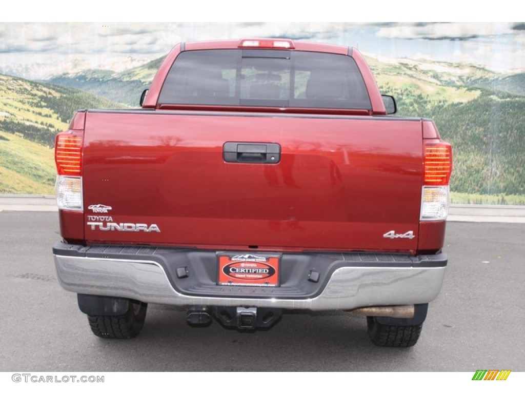 2010 Tundra TRD Double Cab 4x4 - Salsa Red Pearl / Graphite Gray photo #8