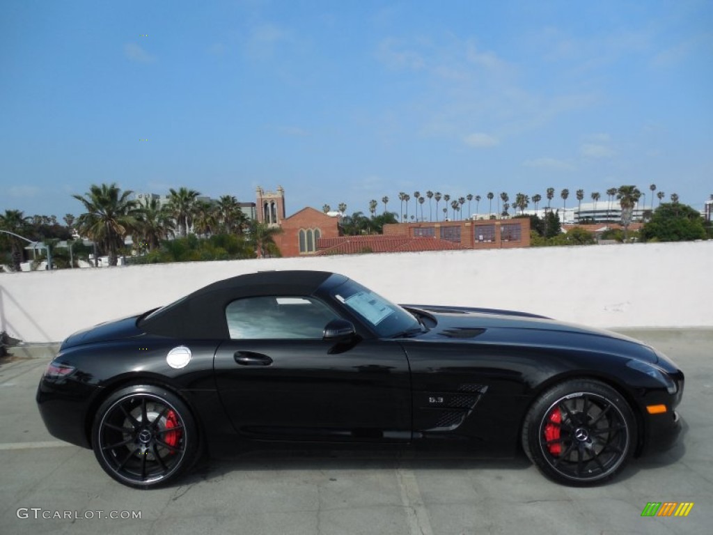 Obsidian Black Metallic 2013 Mercedes-Benz SLS AMG GT Roadster Exterior Photo #80504985