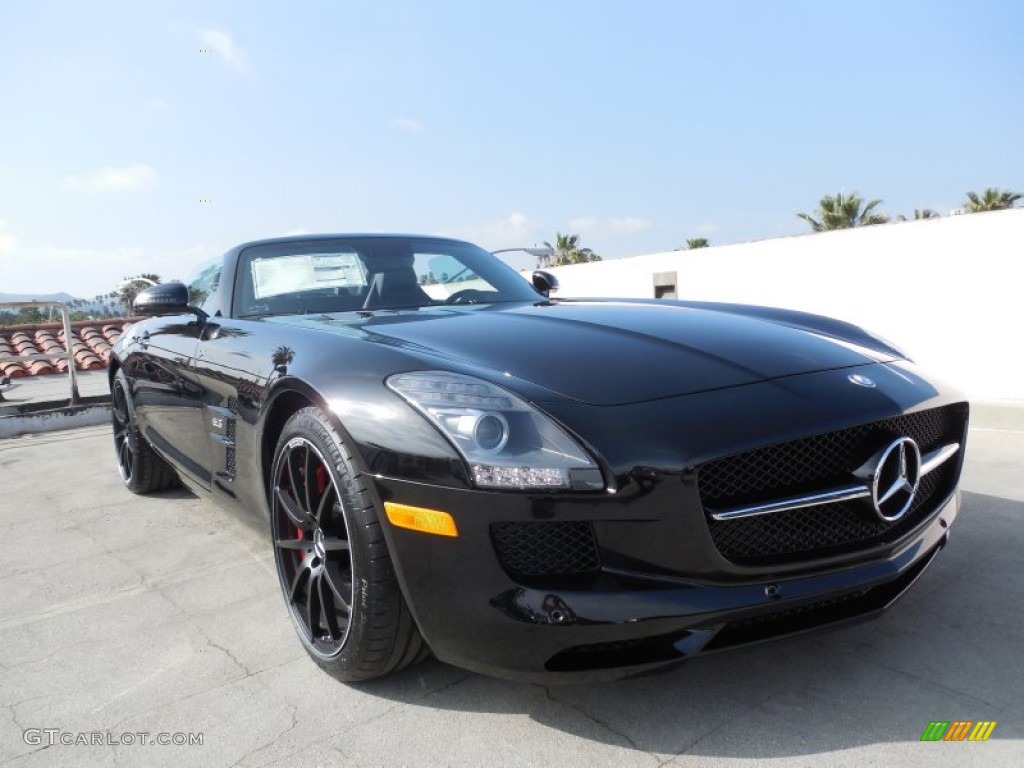 Obsidian Black Metallic 2013 Mercedes-Benz SLS AMG GT Roadster Exterior Photo #80505055