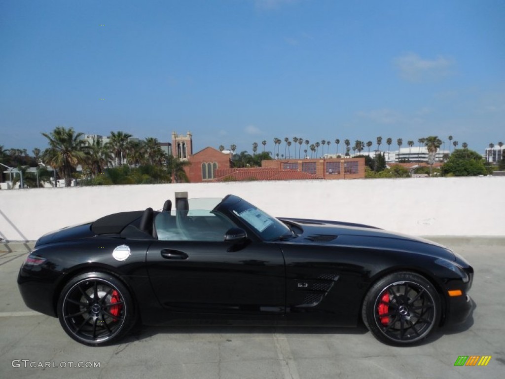 Obsidian Black Metallic 2013 Mercedes-Benz SLS AMG GT Roadster Exterior Photo #80505081
