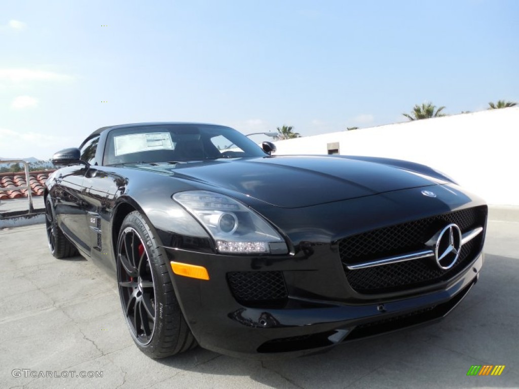 Obsidian Black Metallic 2013 Mercedes-Benz SLS AMG GT Roadster Exterior Photo #80505409