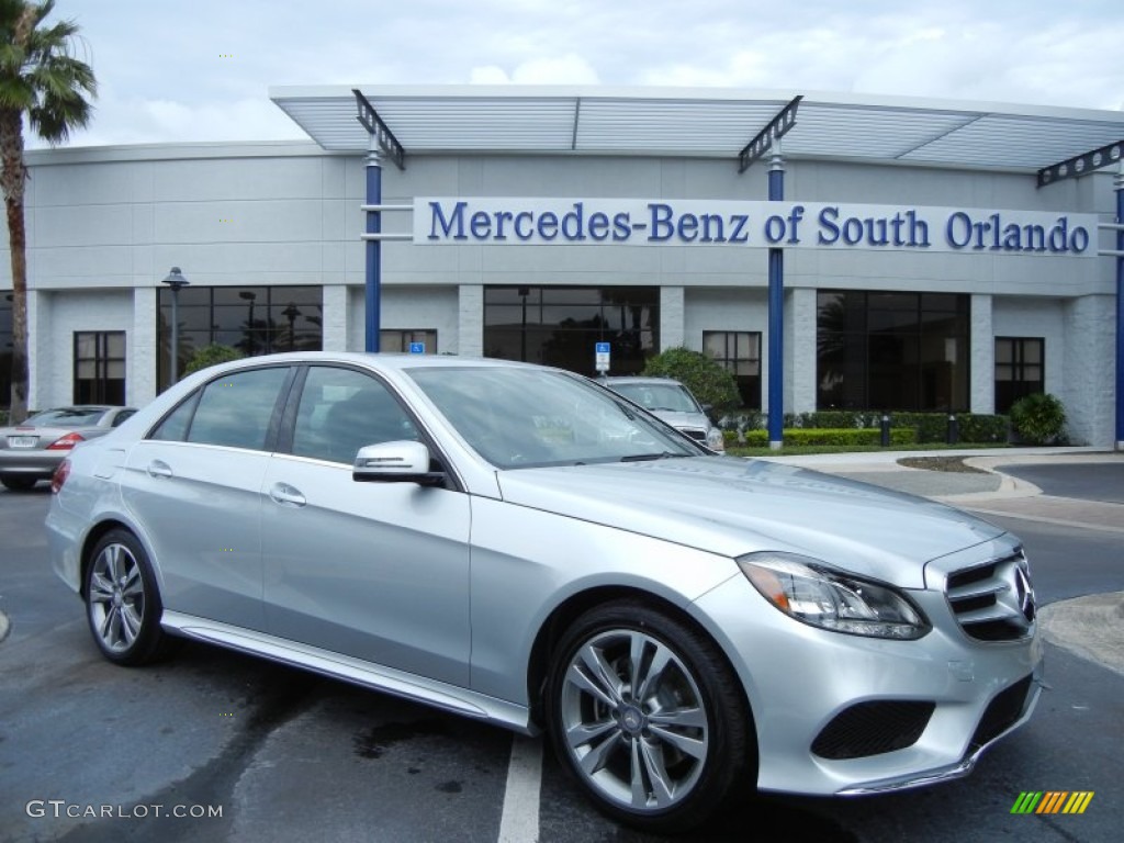 2014 E 350 Sport Sedan - Iridium Silver Metallic / Black photo #1