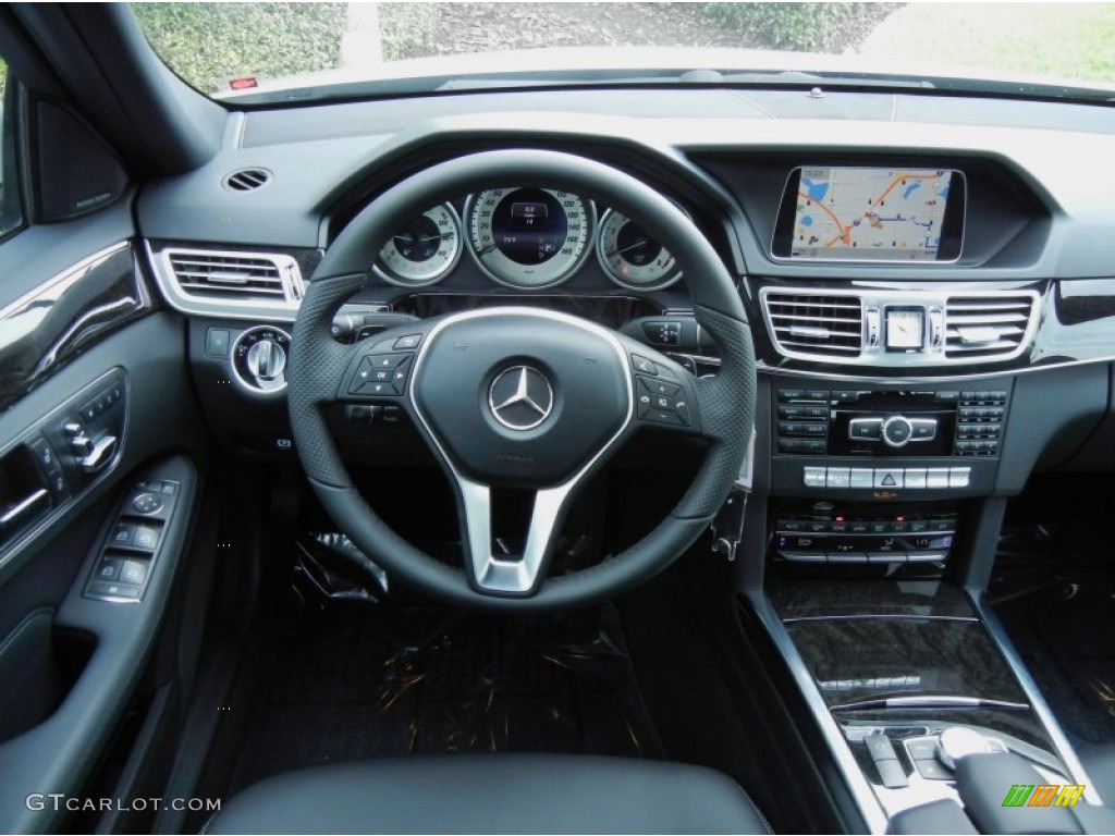 2014 Mercedes-Benz E 350 Sport Sedan Black Dashboard Photo #80506435