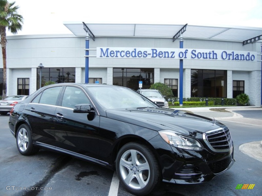 2014 E 350 Sedan - Black / Black photo #1