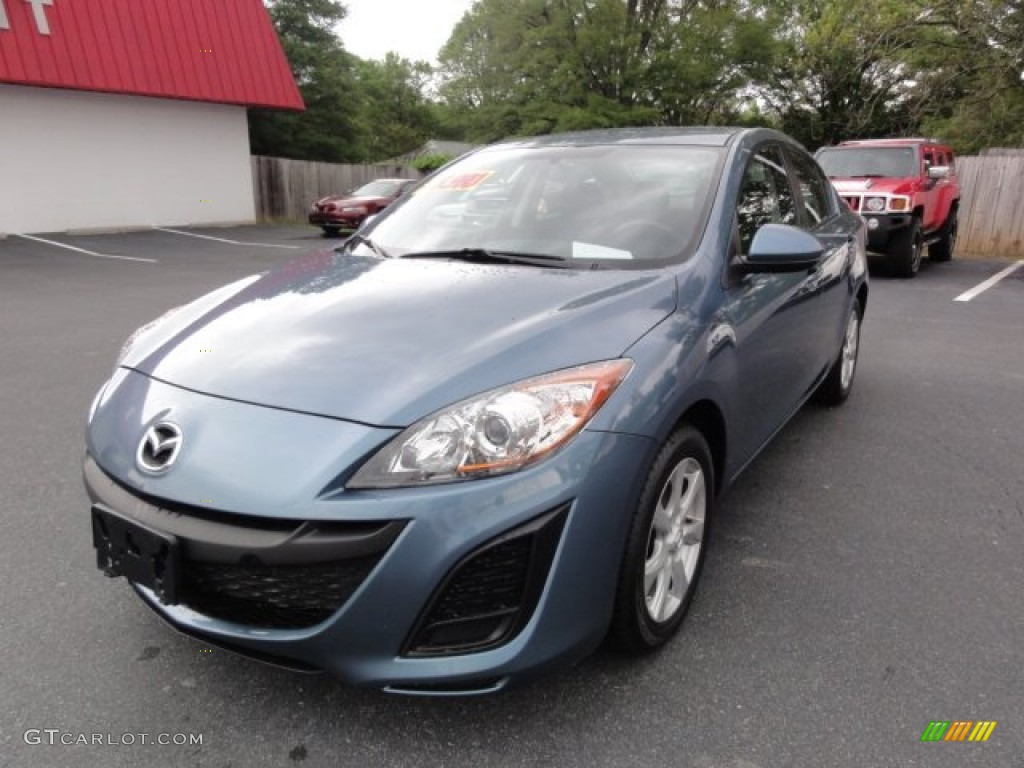 2011 MAZDA3 i Touring 4 Door - Gunmetal Blue Mica / Black photo #1