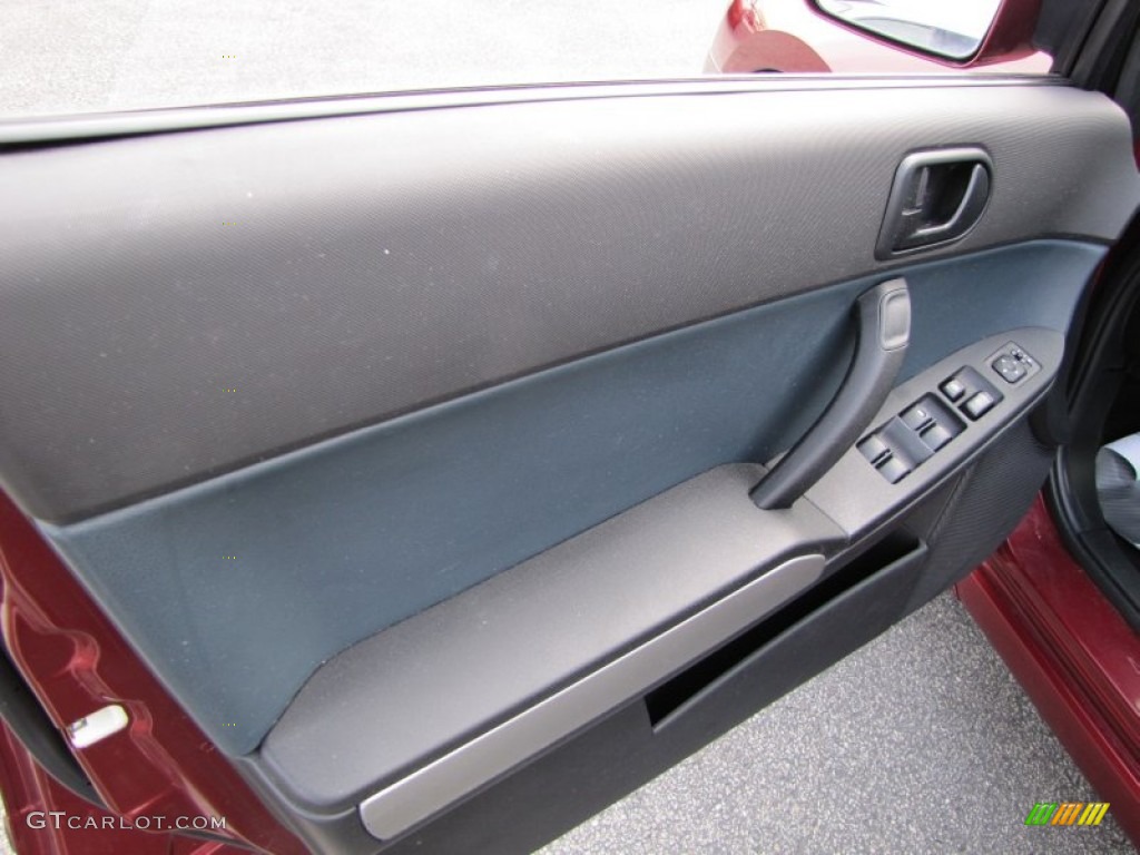 2004 Galant ES - Ultra Red Pearl / Petrol Gray photo #7