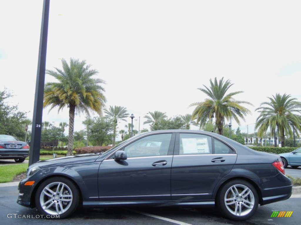 Steel Grey Metallic 2013 Mercedes-Benz C 250 Sport Exterior Photo #80507987