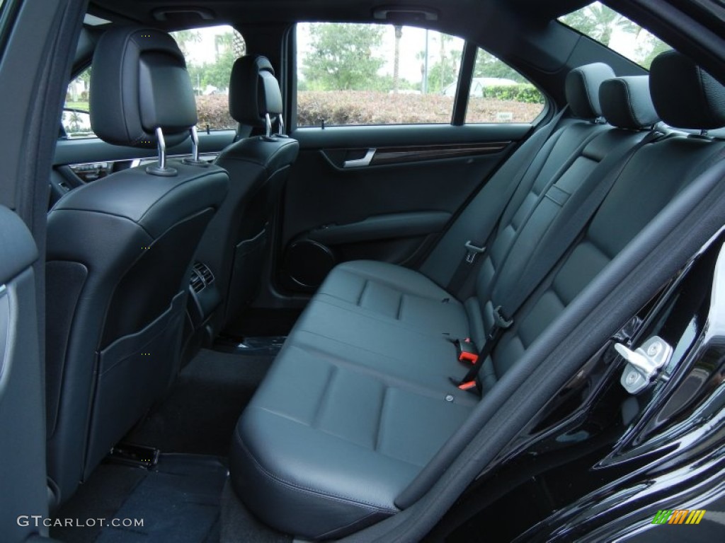 2013 Mercedes-Benz C 350 Sport Rear Seat Photo #80508439