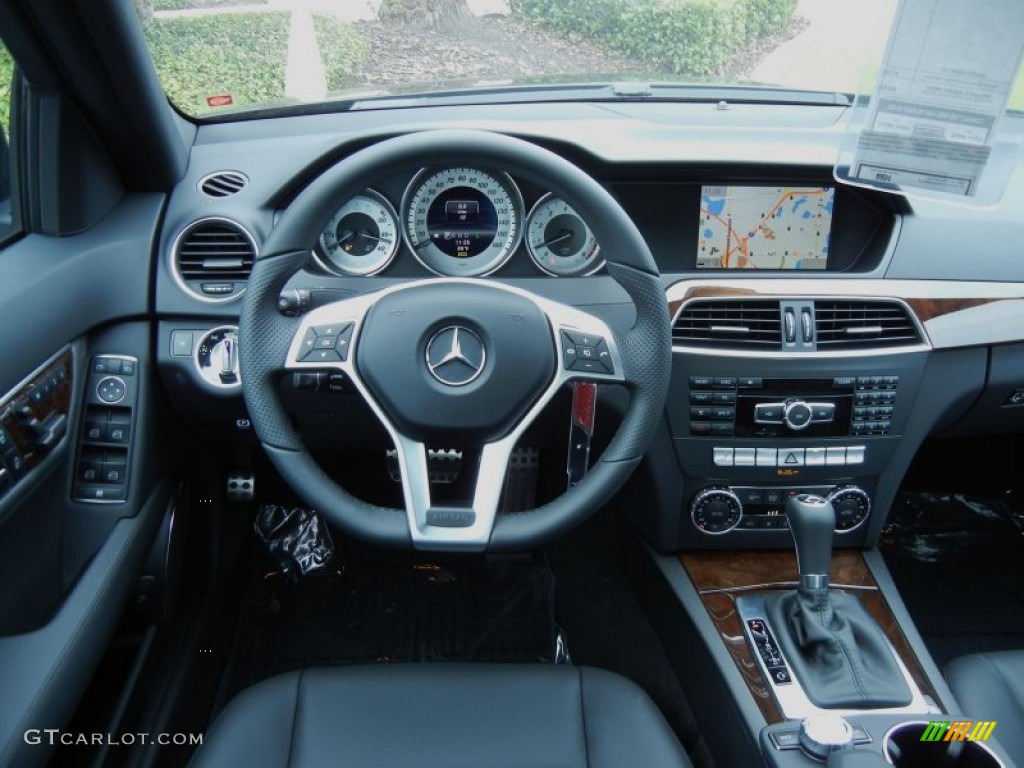 2013 Mercedes-Benz C 350 Sport Black Dashboard Photo #80508490