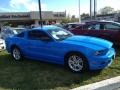 2013 Grabber Blue Ford Mustang V6 Coupe  photo #3
