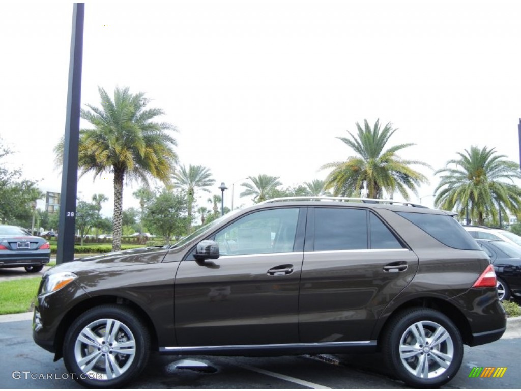Dakota Brown Metallic 2013 Mercedes-Benz ML 350 4Matic Exterior Photo #80509660