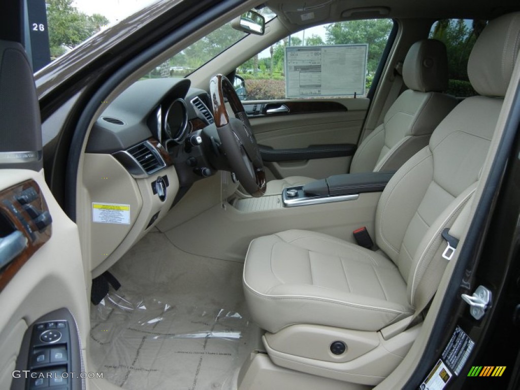 Almond Beige Interior 2013 Mercedes-Benz ML 350 4Matic Photo #80509746