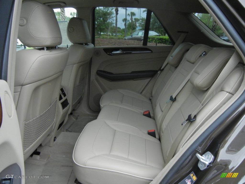 Almond Beige Interior 2013 Mercedes-Benz ML 350 4Matic Photo #80509777