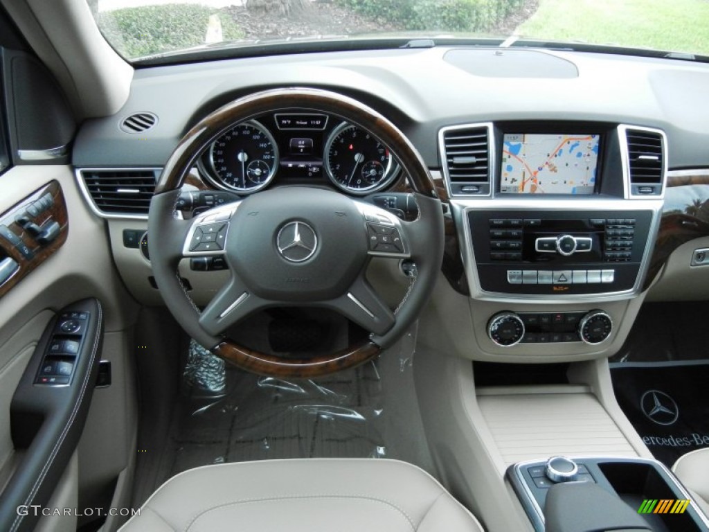 2013 Mercedes-Benz ML 350 4Matic Almond Beige Dashboard Photo #80509822