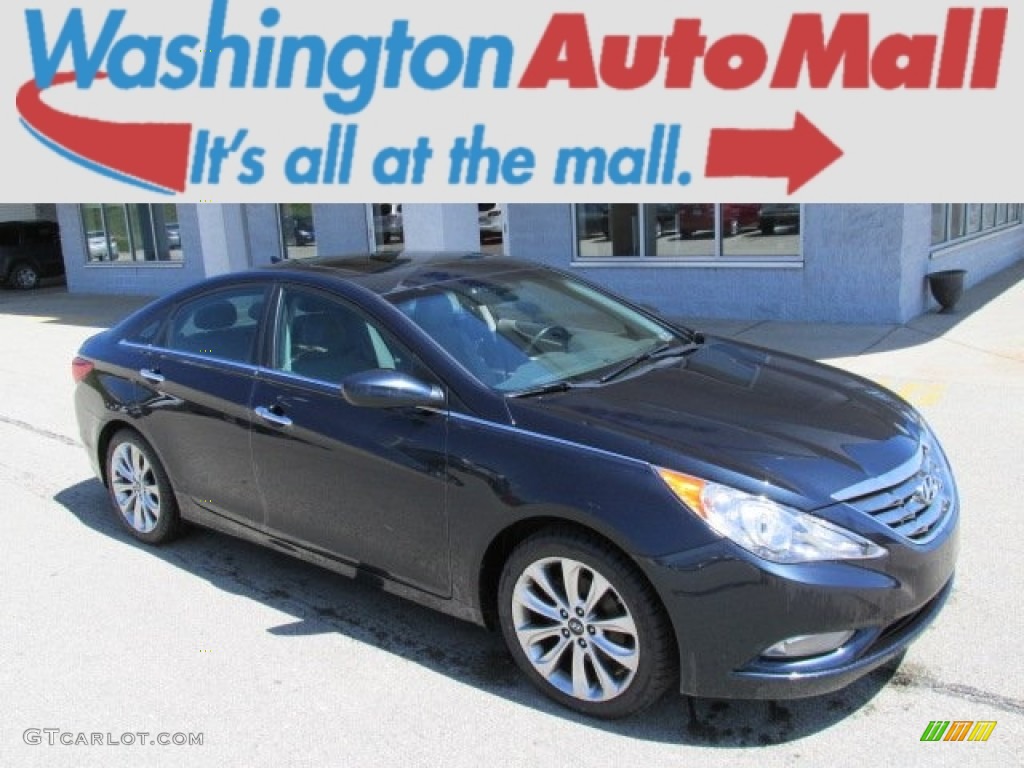 2011 Sonata SE - Pacific Blue Pearl / Gray photo #1