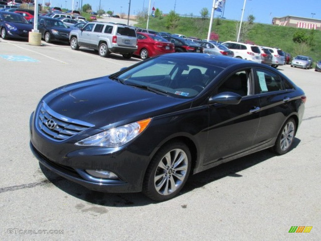 2011 Sonata SE - Pacific Blue Pearl / Gray photo #6