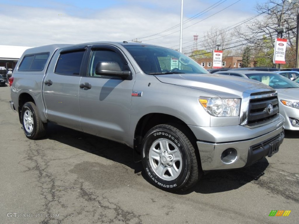 2010 Tundra CrewMax 4x4 - Slate Gray Metallic / Graphite Gray photo #3