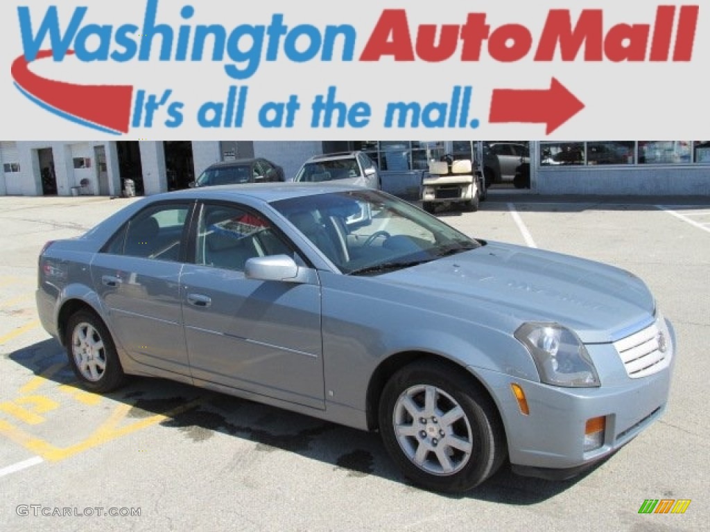 2007 CTS Sedan - Sunset Blue / Light Gray/Ebony photo #1