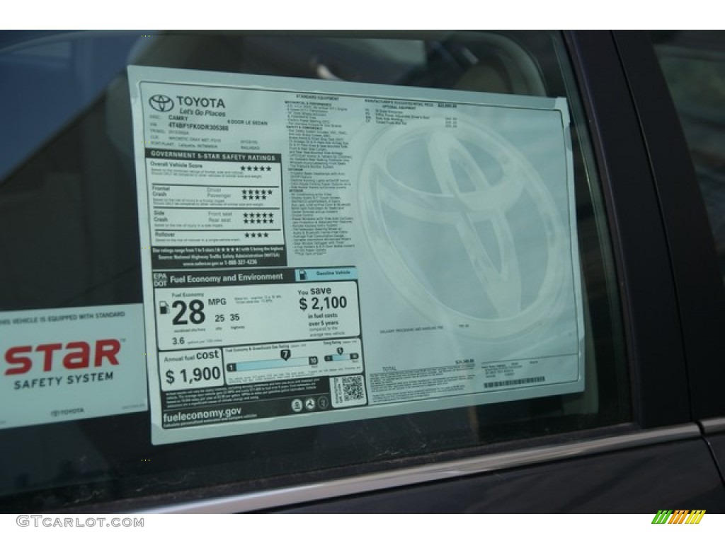 2013 Camry LE - Magnetic Gray Metallic / Ash photo #10