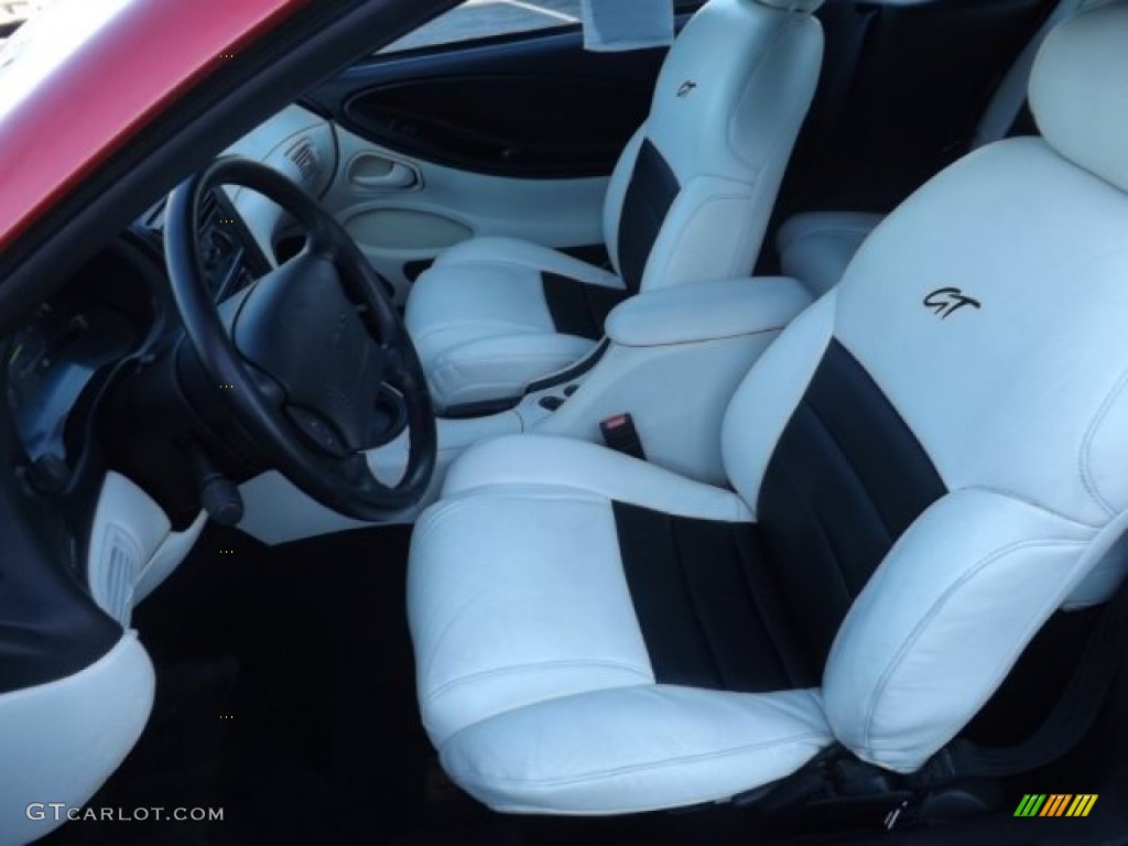 1994 Mustang GT Convertible - Laser Red Tinted Metallic / White photo #9