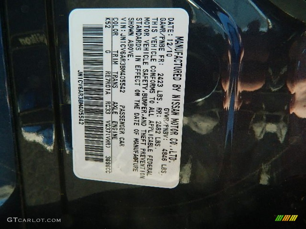 2011 G 37 x AWD Sedan - Blue Slate / Graphite photo #24