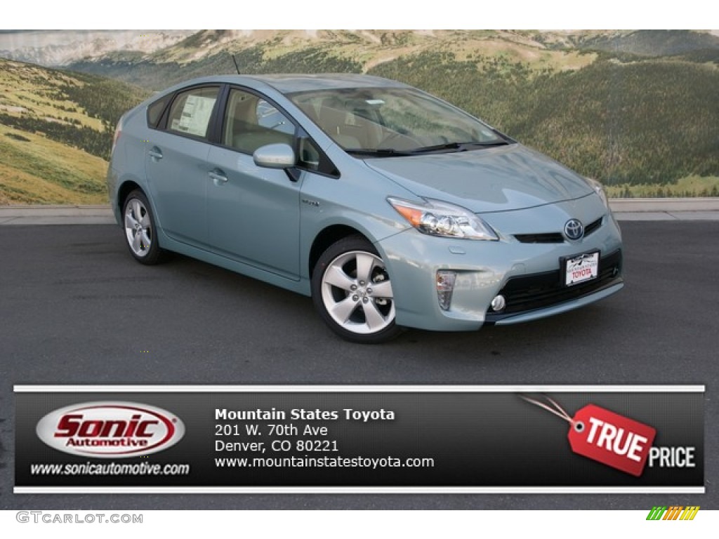 2013 Prius Five Hybrid - Sea Glass Pearl / Misty Gray photo #1