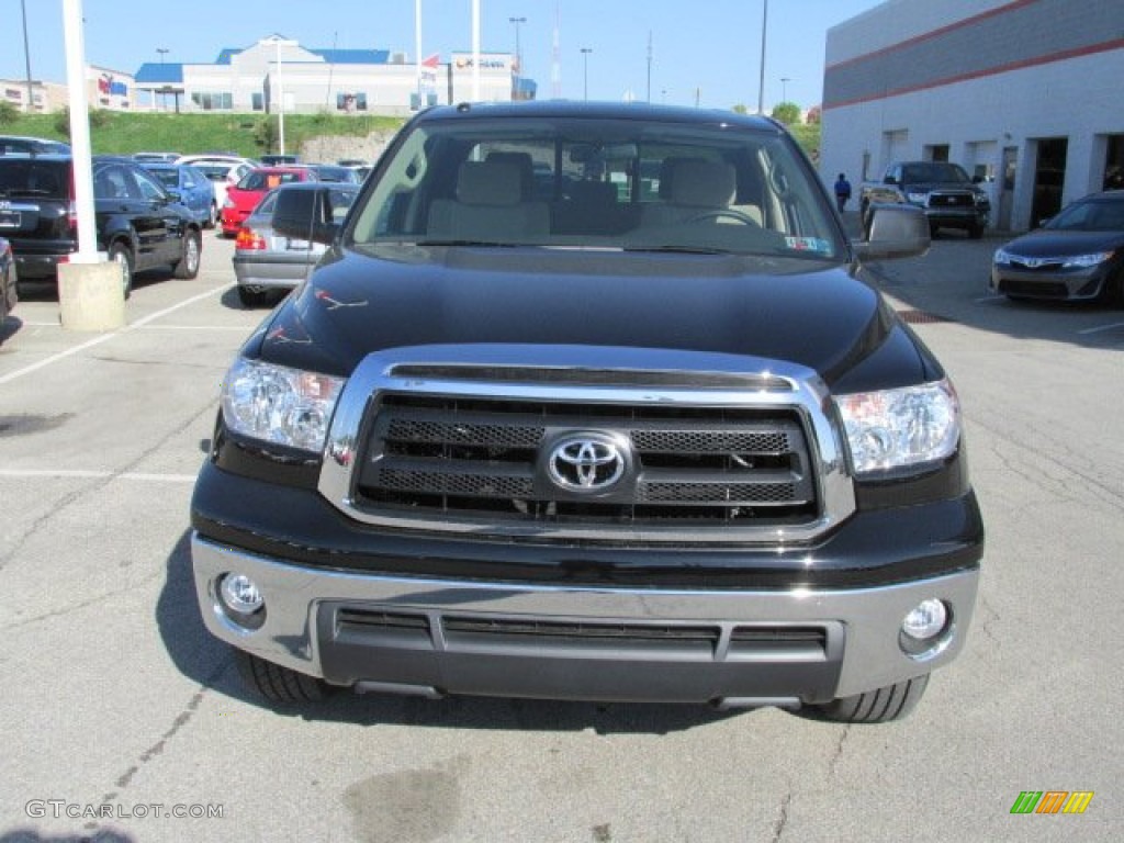 2011 Tundra SR5 Double Cab 4x4 - Black / Sand Beige photo #4