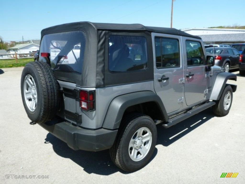 2013 Wrangler Unlimited Sport 4x4 - Billet Silver Metallic / Black photo #4