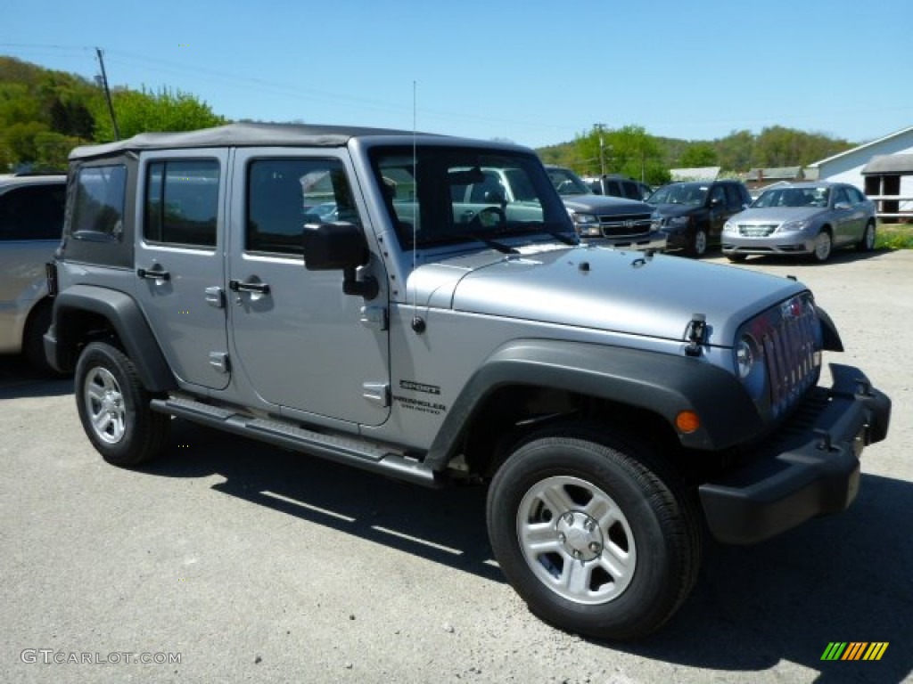 2013 Wrangler Unlimited Sport 4x4 - Billet Silver Metallic / Black photo #6