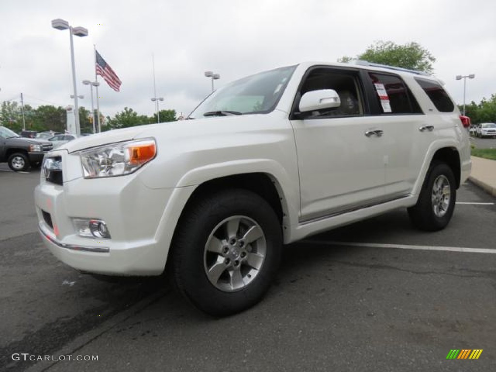 2013 4Runner SR5 - Blizzard White Pearl / Sand Beige Leather photo #3