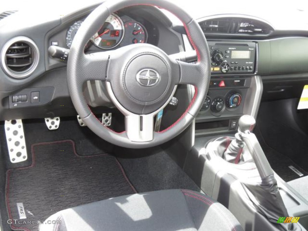 2013 Scion FR-S Sport Coupe Black/Red Accents Dashboard Photo #80516961