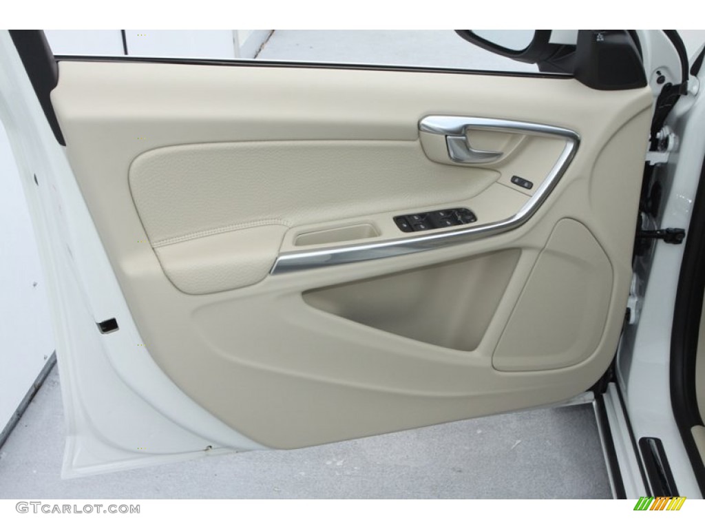 2013 Volvo S60 T5 Soft Beige Door Panel Photo #80517162