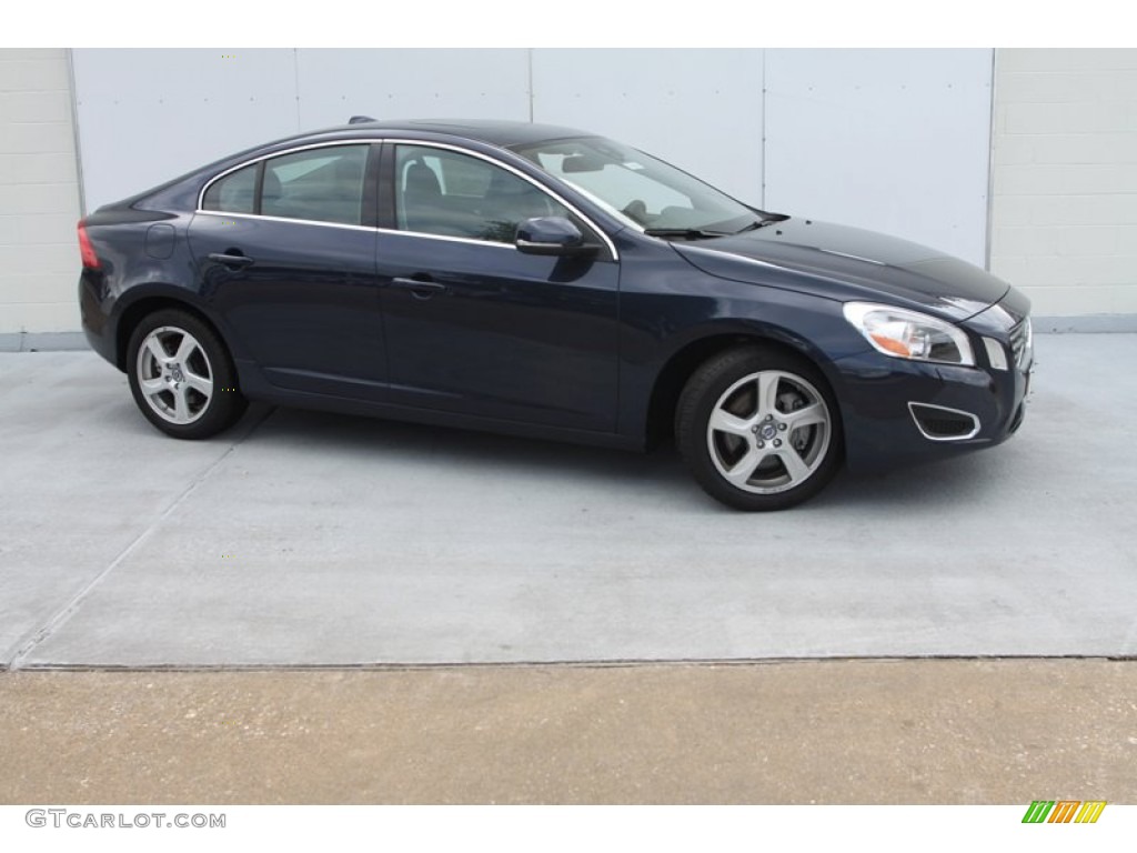 2013 S60 T5 - Caspian Blue Metallic / Off Black photo #1