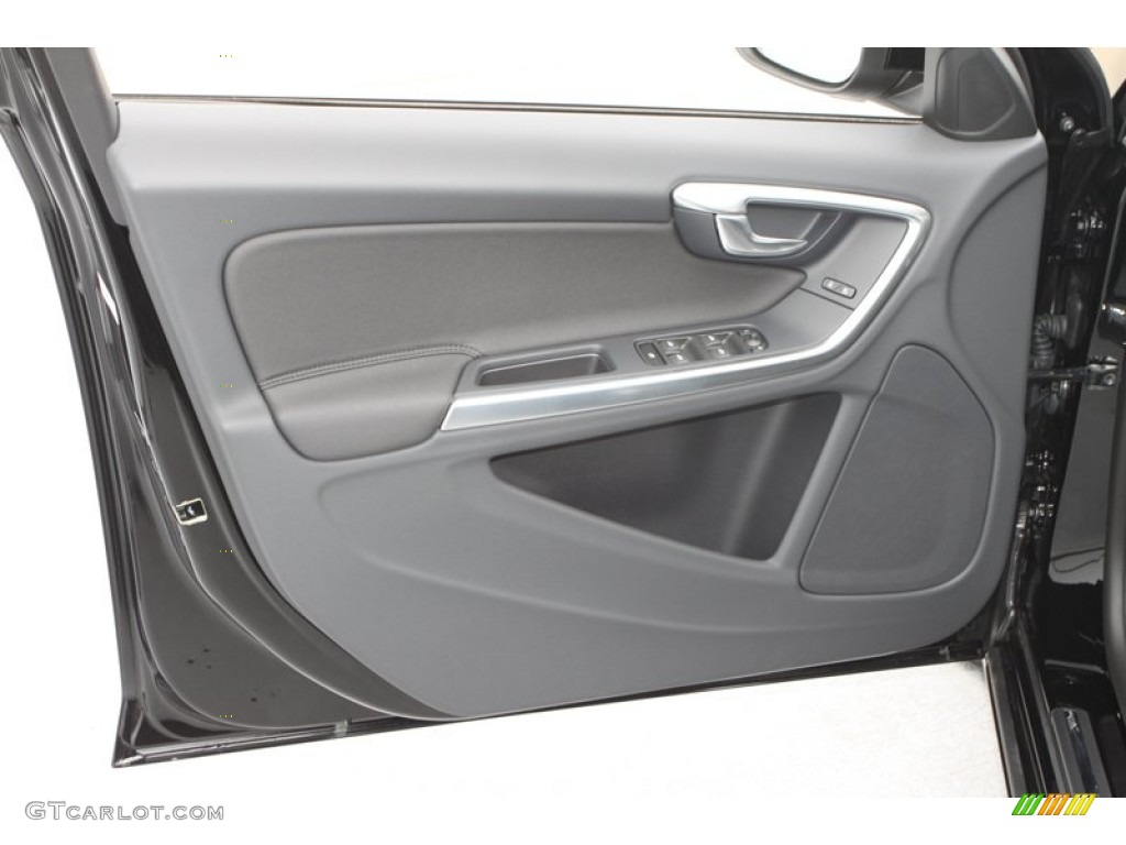 2013 Volvo S60 T5 AWD Off Black Door Panel Photo #80519092