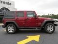 2013 Deep Cherry Red Crystal Pearl Jeep Wrangler Unlimited Sport S 4x4  photo #8