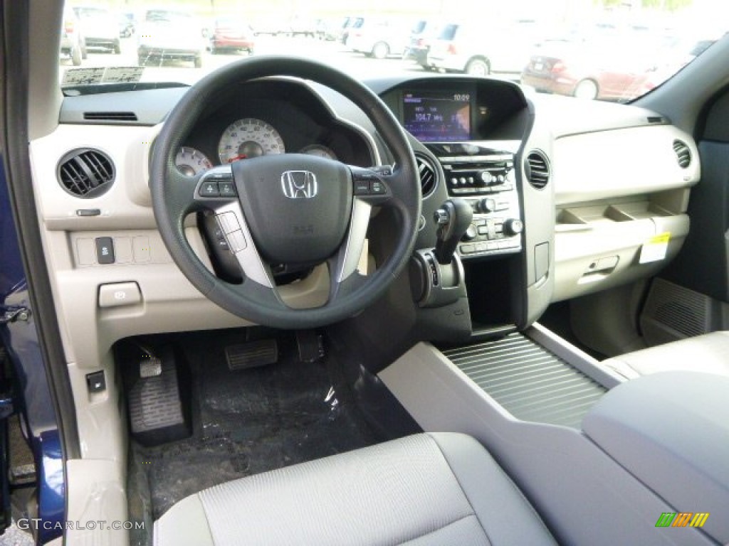 Gray Interior 2013 Honda Pilot EX 4WD Photo #80522631