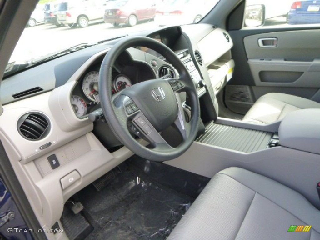 Gray Interior 2013 Honda Pilot EX 4WD Photo #80522699