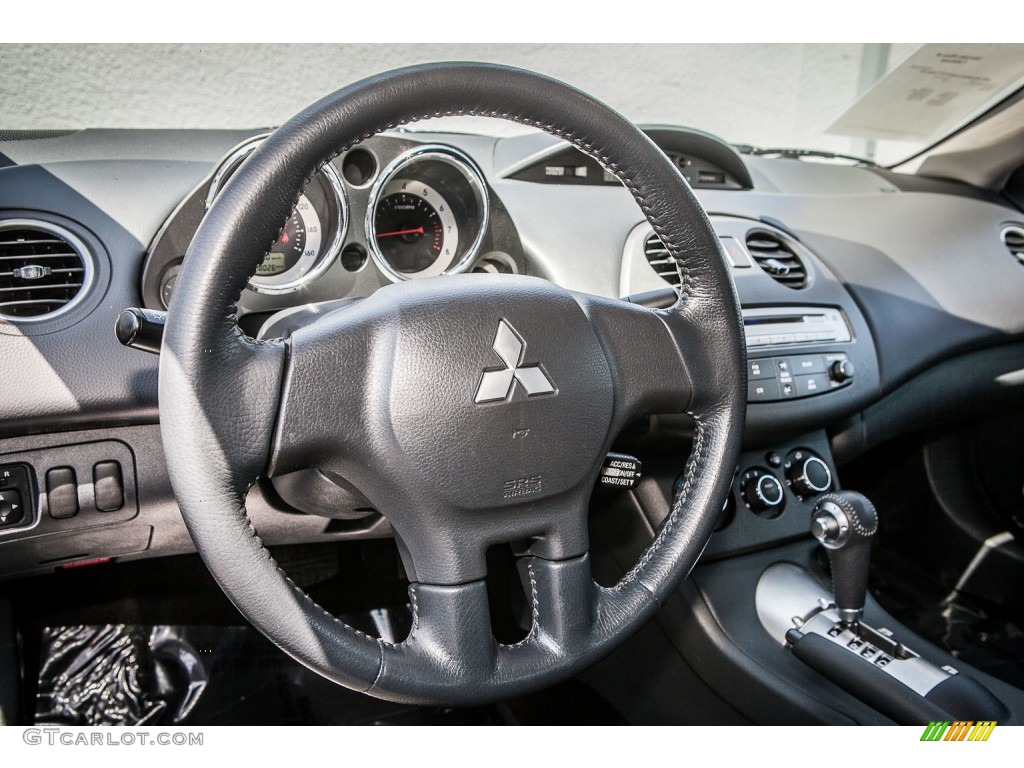 2008 Mitsubishi Eclipse GS Coupe Dark Charcoal Steering Wheel Photo #80523076