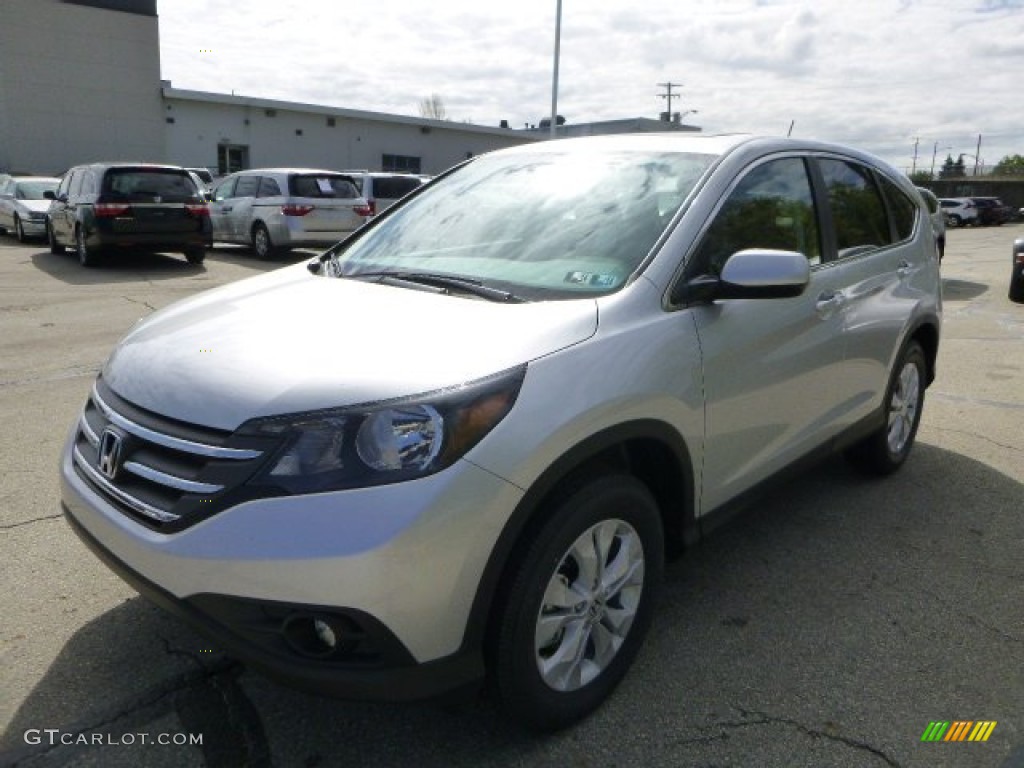 2013 CR-V EX AWD - Alabaster Silver Metallic / Black photo #7