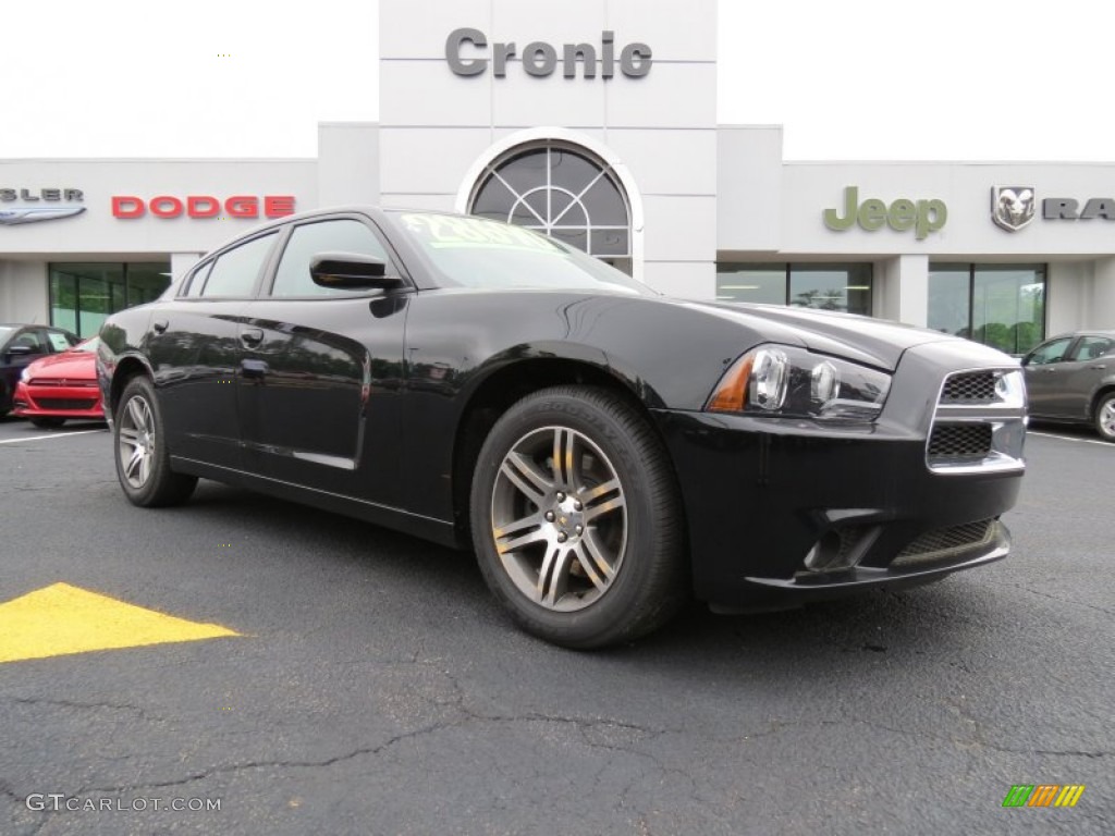 2013 Charger Police - Pitch Black / Black photo #1