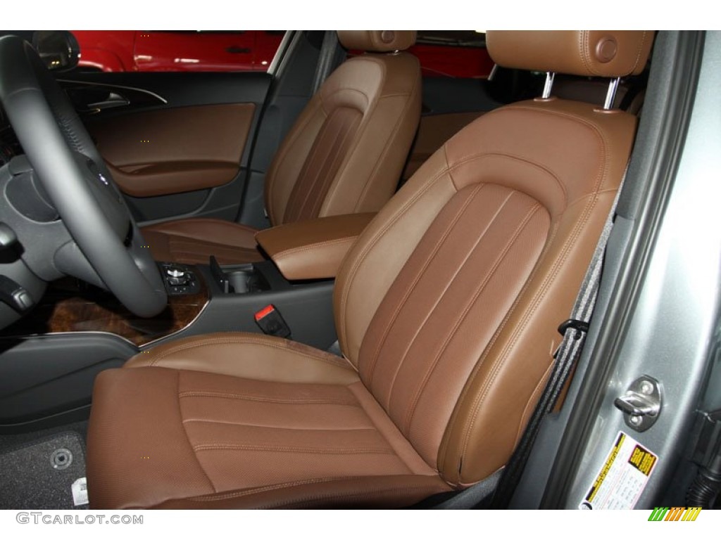 Nougat Brown Interior 2012 Audi A6 3.0T quattro Sedan Photo #80524652