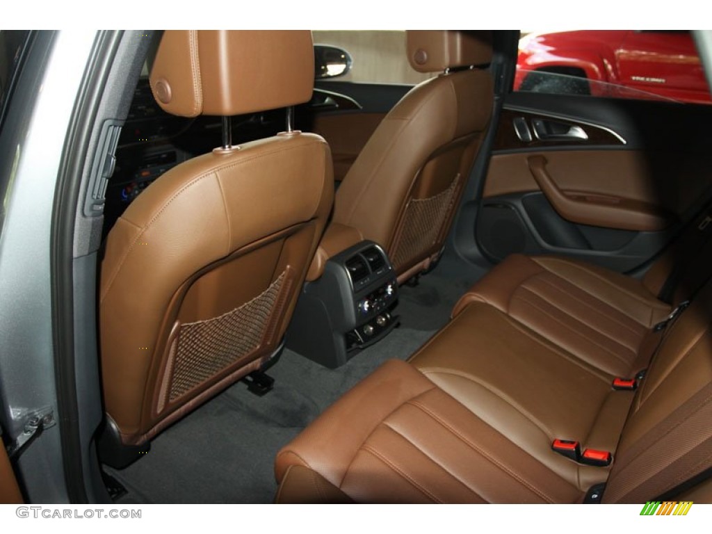 Nougat Brown Interior 2012 Audi A6 3.0T quattro Sedan Photo #80524690