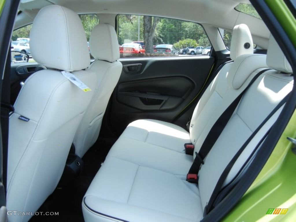Cashmere Leather Interior 2013 Ford Fiesta Titanium Sedan Photo #80524846
