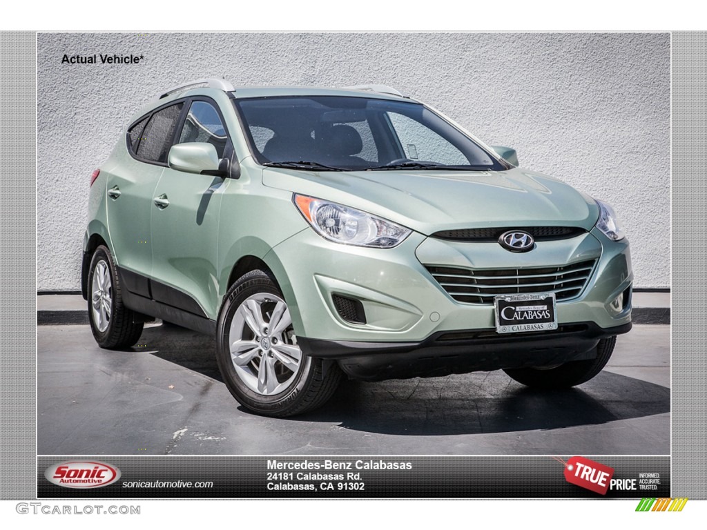 2010 Tucson Limited AWD - Kiwi Green / Taupe photo #1