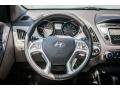 2010 Hyundai Tucson Taupe Interior Steering Wheel Photo