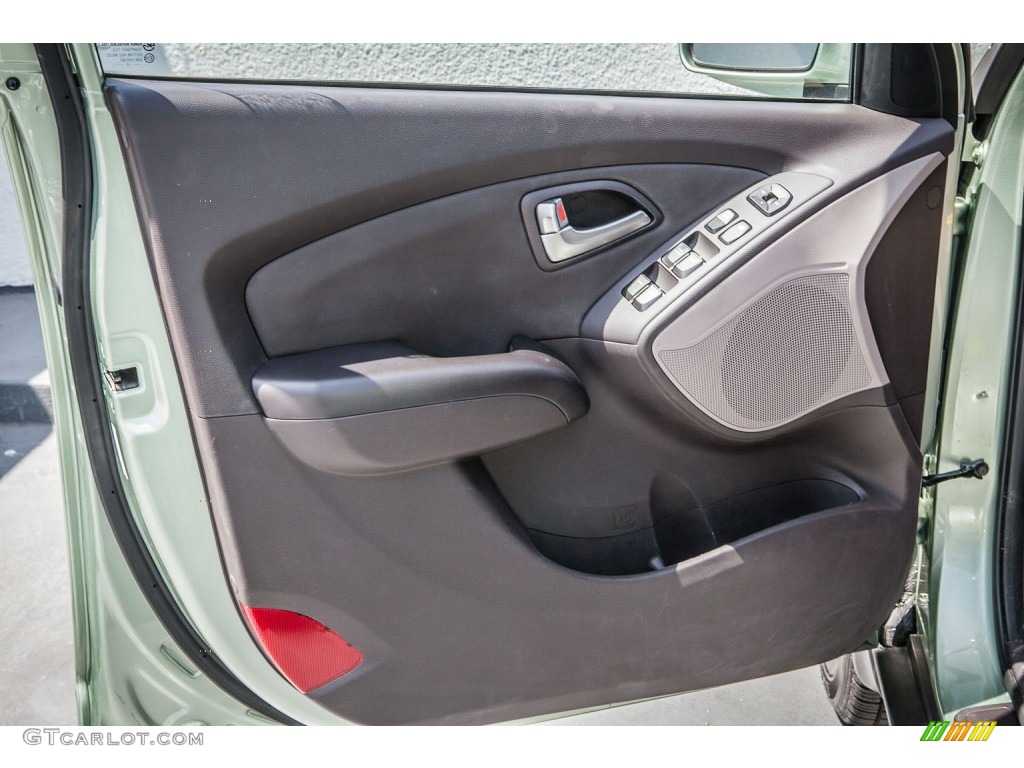 2010 Hyundai Tucson Limited AWD Taupe Door Panel Photo #80525605
