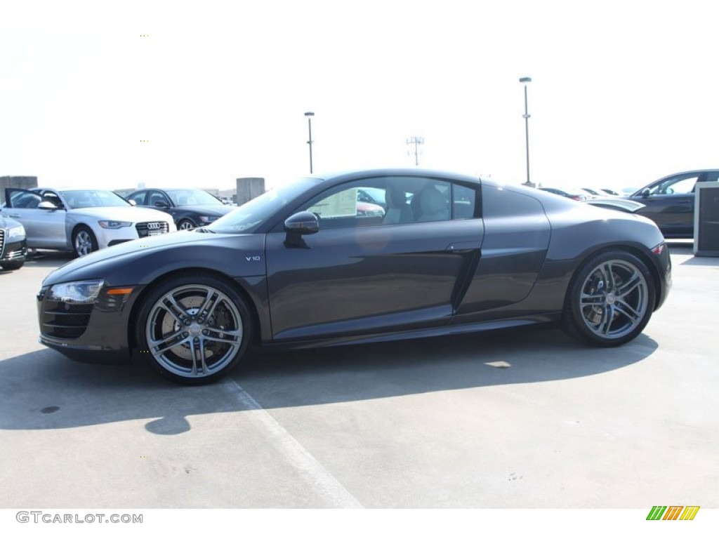 Lava Gray Pearl Effect 2012 Audi R8 5.2 FSI quattro Exterior Photo #80525932
