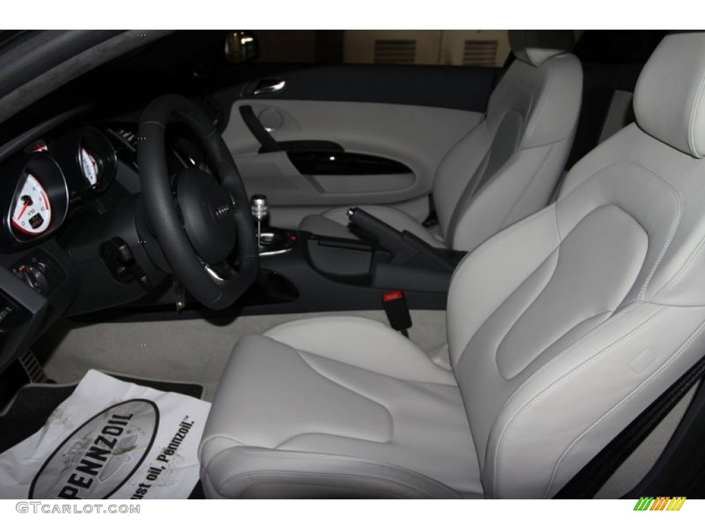 Limestone Gray Interior 2012 Audi R8 5.2 FSI quattro Photo #80526115