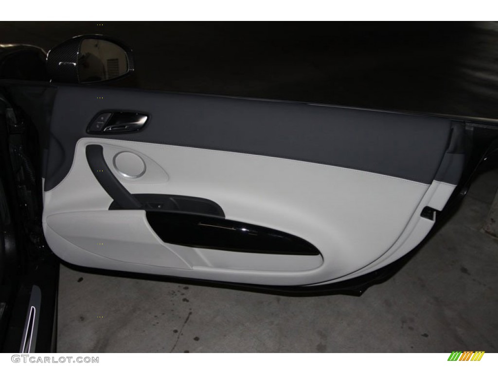 2012 Audi R8 5.2 FSI quattro Limestone Gray Door Panel Photo #80526439