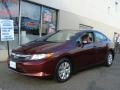 Crimson Pearl - Civic LX Sedan Photo No. 1